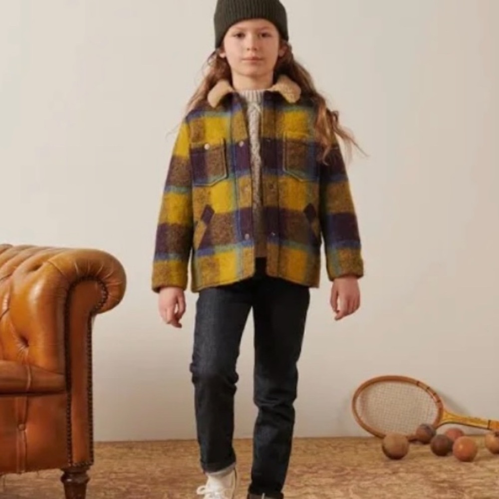 Bonpoint Baya Tartan Coat